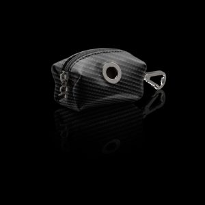 POCHETTE FOR SACHETS WITH GUN METAL ROUND-THROUGH STUD