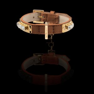 COLLARE CURVE RECTANGLE - ORO CHIARO